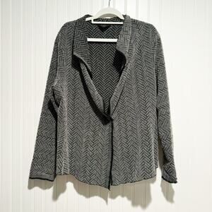 Brigitte NYC Cardigan Single Button Lagenlook Size Large